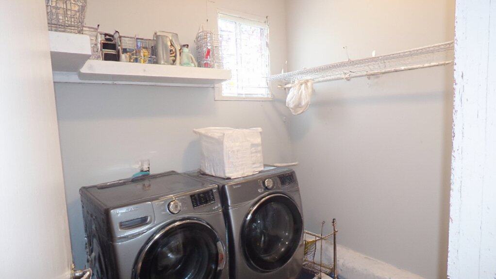 stackable laundry appliance setup