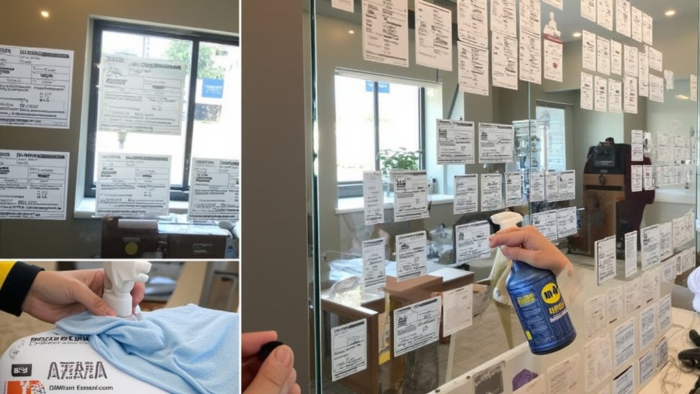 adhesive removal using wd 40