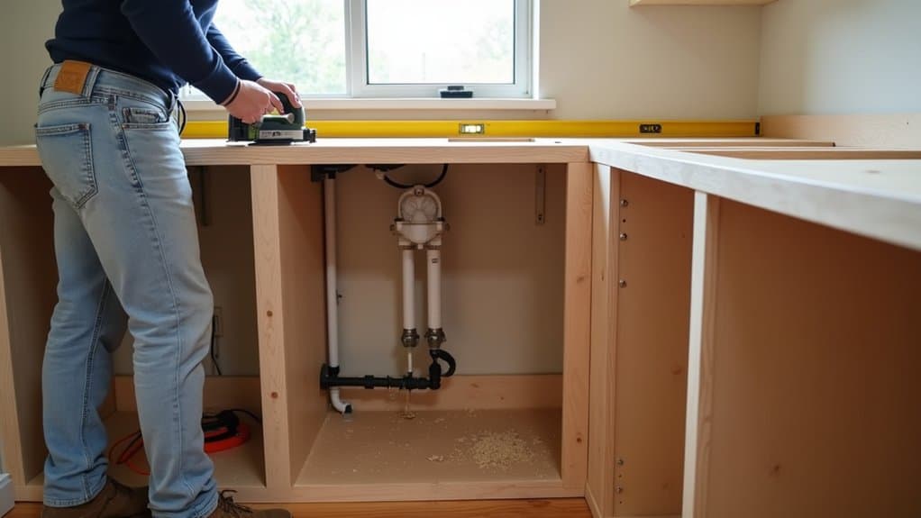 adjust cabinetry for dishwasher