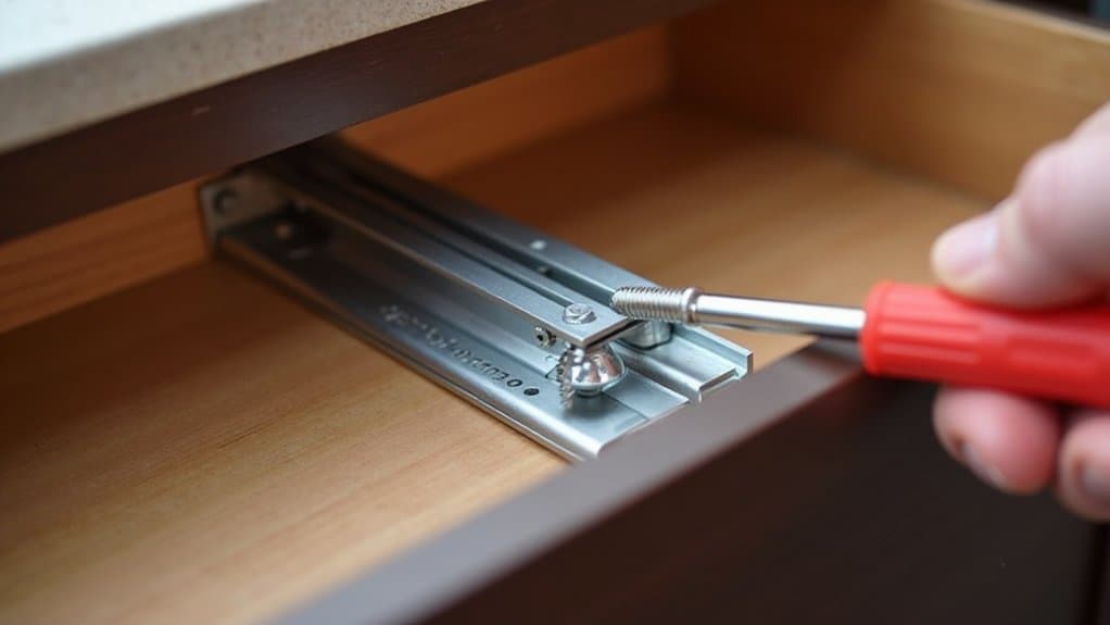 adjusting drawer slide alignment