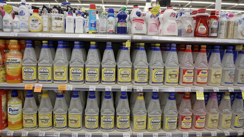 ammonia in cleaning aisle