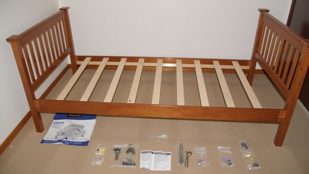 assemble the daybed frame