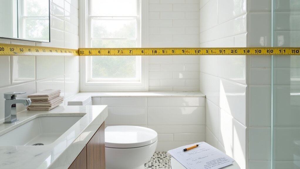 assess bathroom space carefully