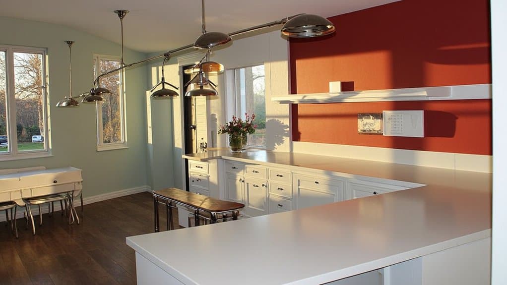 assess kitchen lighting conditions