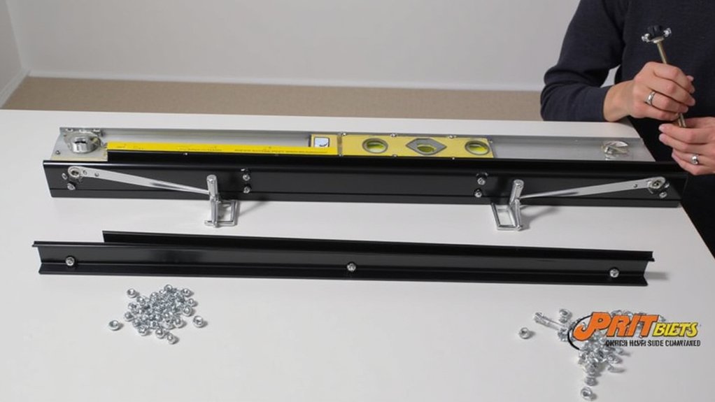 attach and level side rails