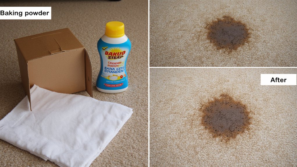 baking powder for stain removal
