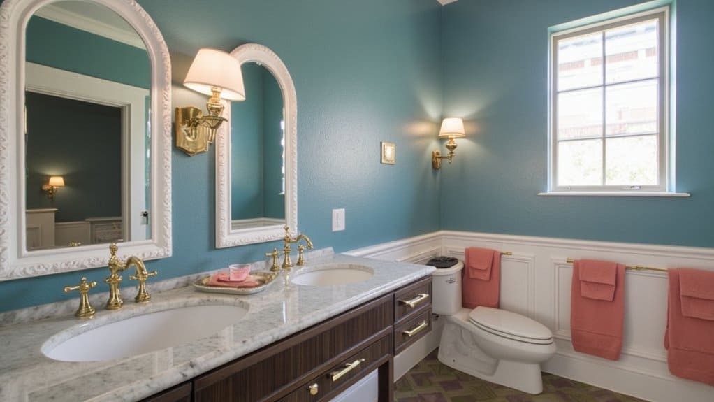 beautiful powder room colors