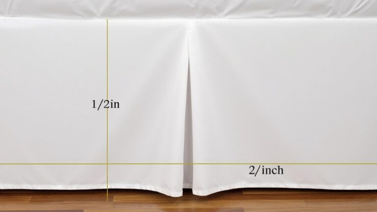 How Far Should The Bedskirt Be From The Floor?
