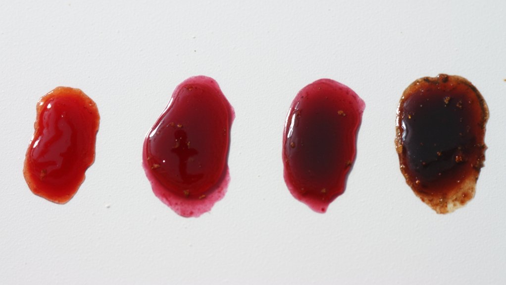 blood color transformation timeline