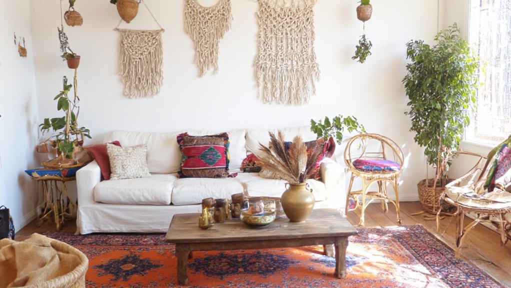 bohemian style living room