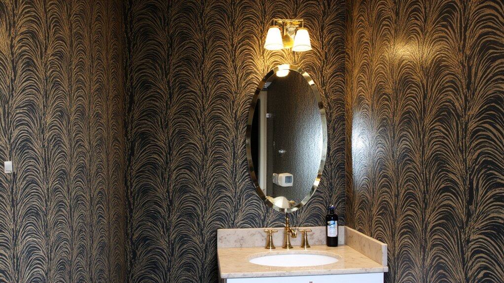 bold wallpaper for bathrooms