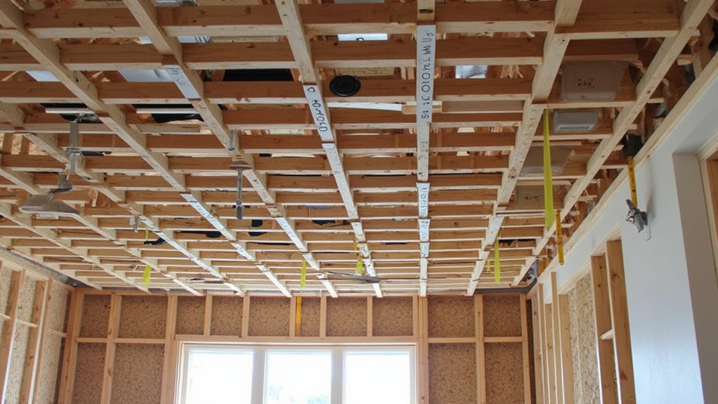 ceiling stud placement factors