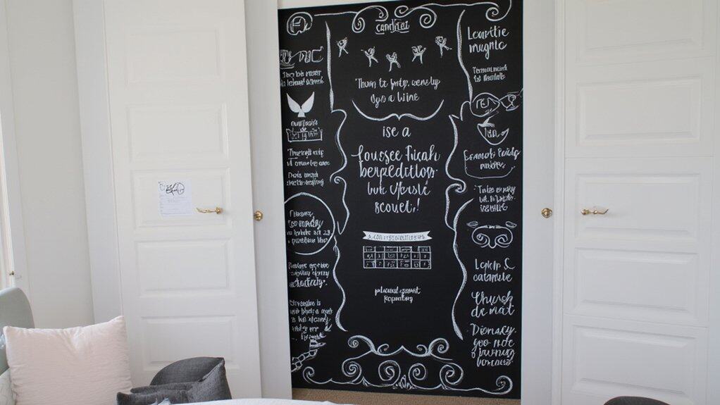 chalkboard panel for customization