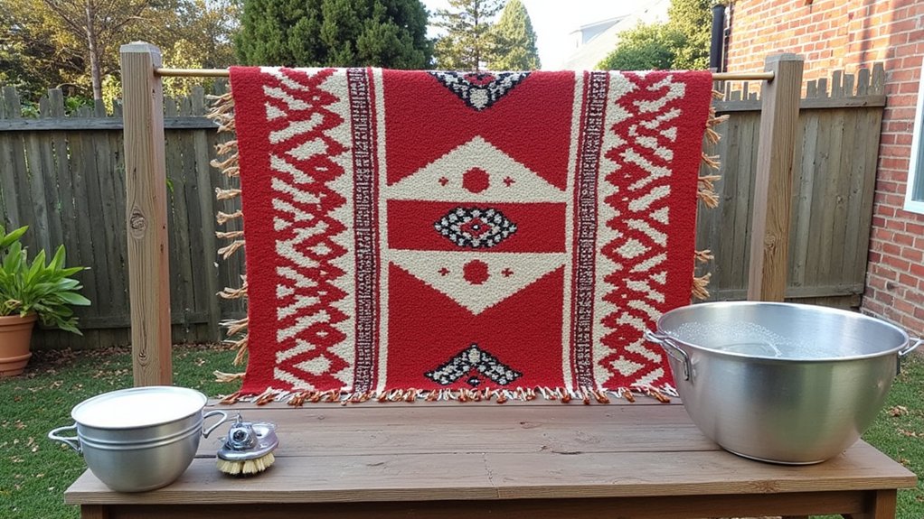 cleaning an afghan blanket