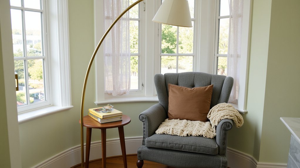 cozy corner reading nook