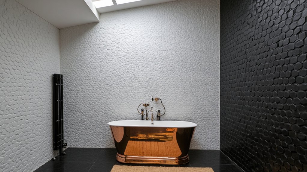 creative bathroom texture ideas