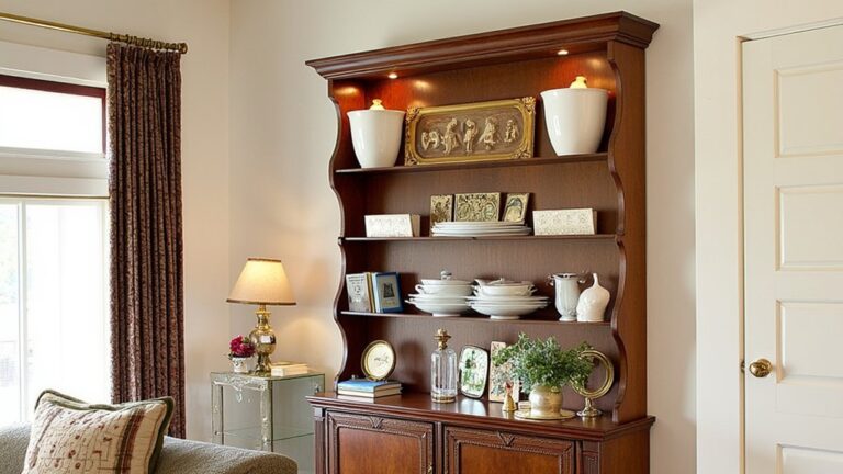 How To Decorate A Hutch In The Living Room