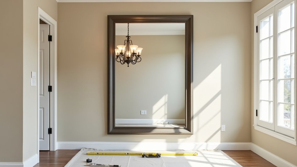 How To Create A Foyer In An Open Living Room 7 decorative wall mirror installation