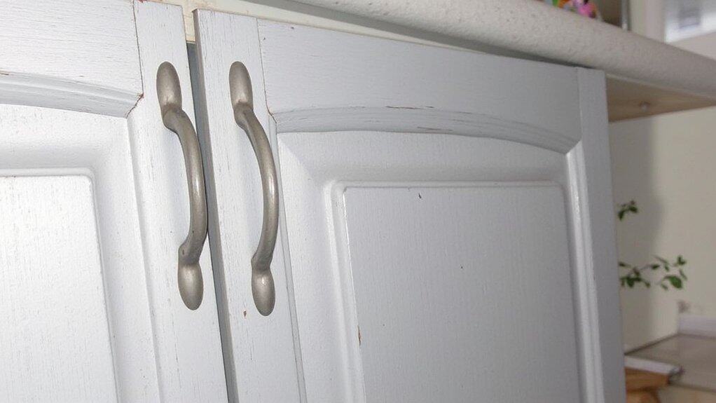 distressing kitchen cabinets tutorial