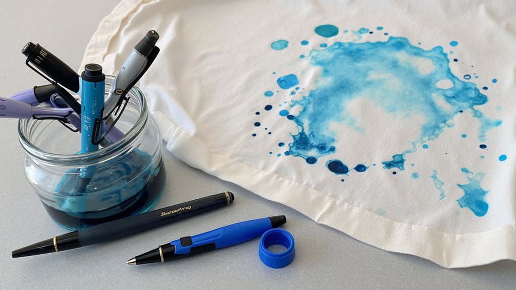 dye fabric using pen ink