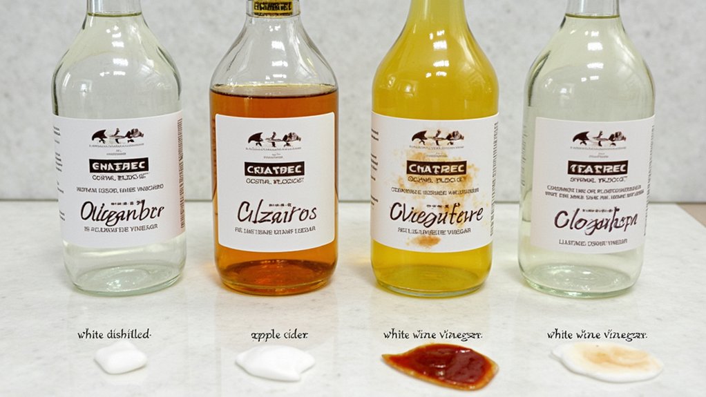 effective vinegar for stains
