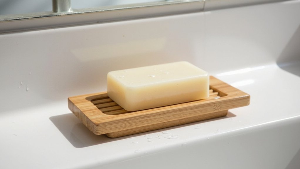 10 Stylish Soap & Dispenser Designs That Add Character to a Guest Bathroom 8 elegant bamboo soap rest