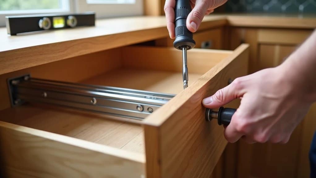 finalize drawer installation process