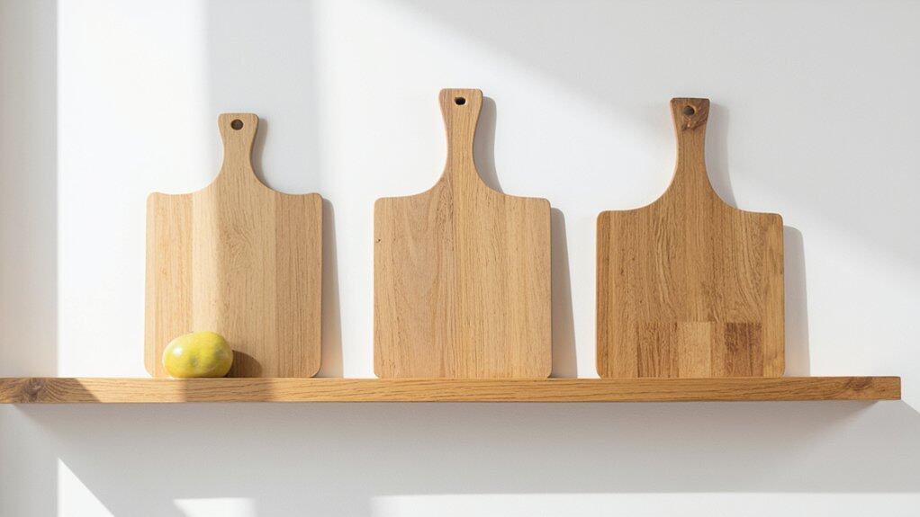 floating shelf for cutting boards