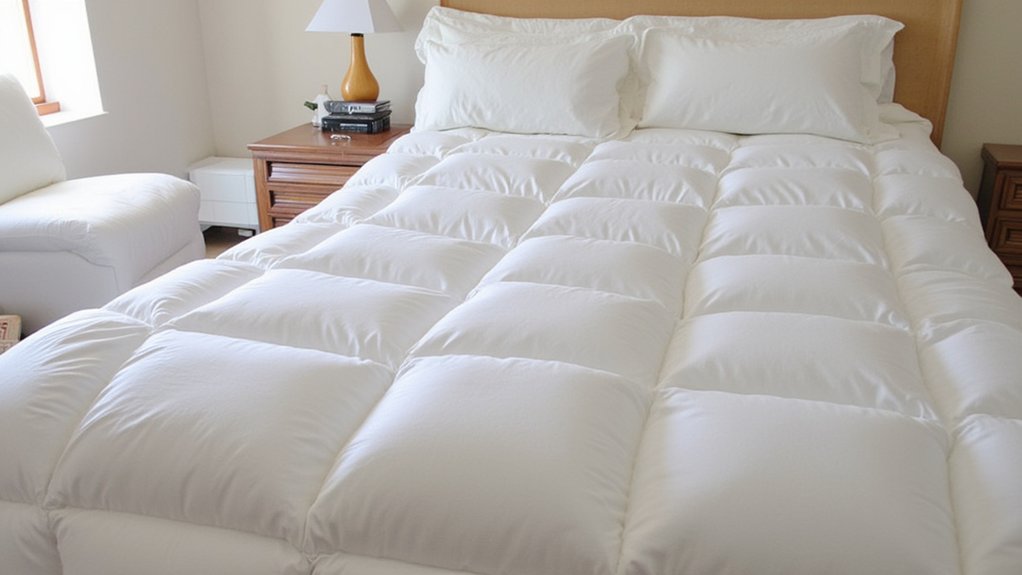 fold comforter into quarters