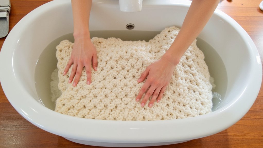 hand wash delicate afghans