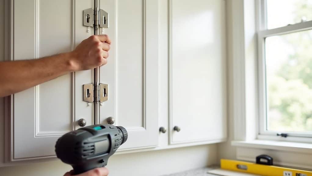 install cabinet doors correctly