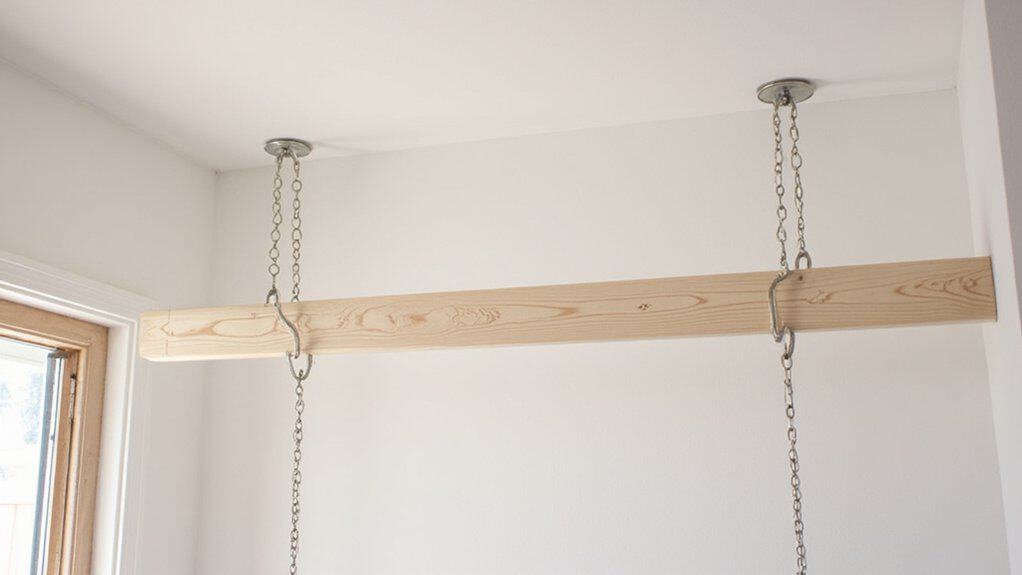 install ceiling mounted closet rod