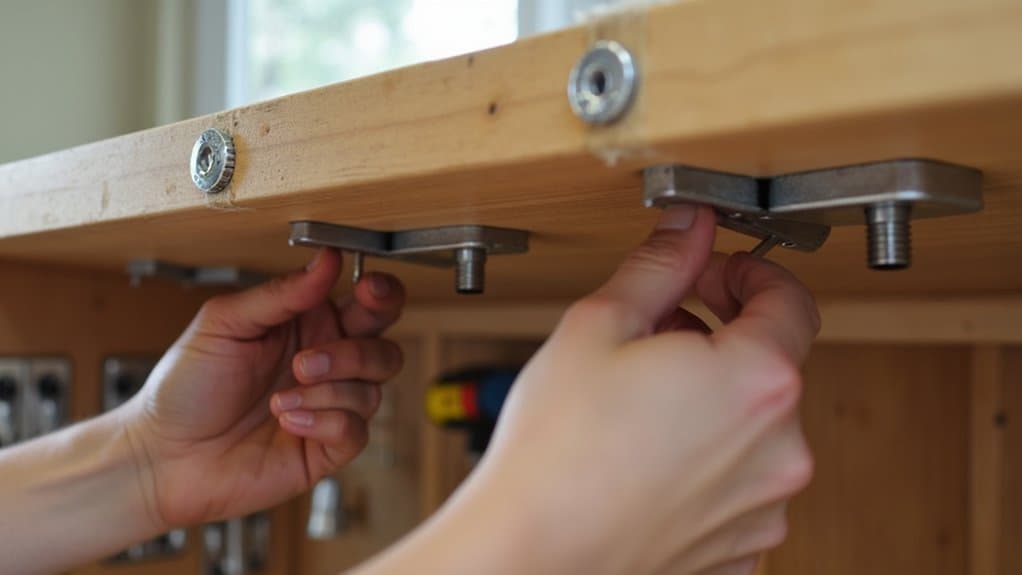 install compact dishwasher securely