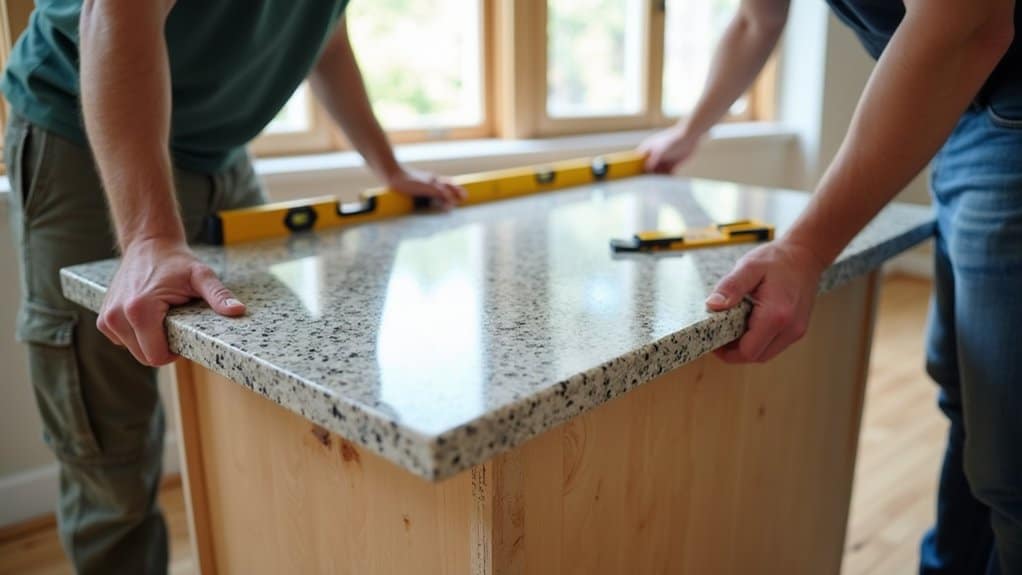 install countertop with precision
