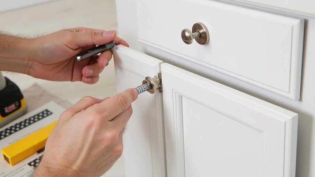 install kitchen cabinet hardware