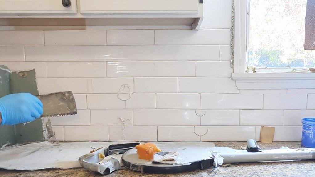 installing kitchen backsplash tile