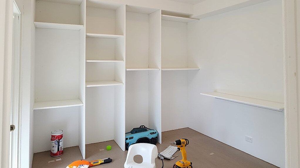 installing shelves without studs