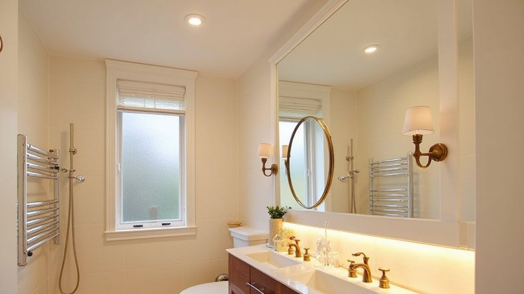 inviting guest bathroom lighting
