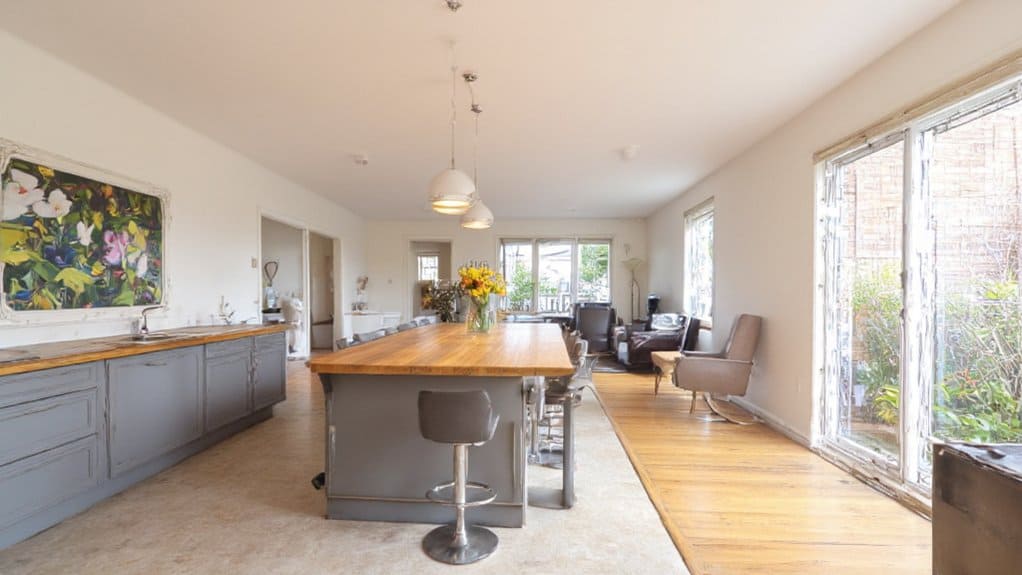 kitchen living room separation