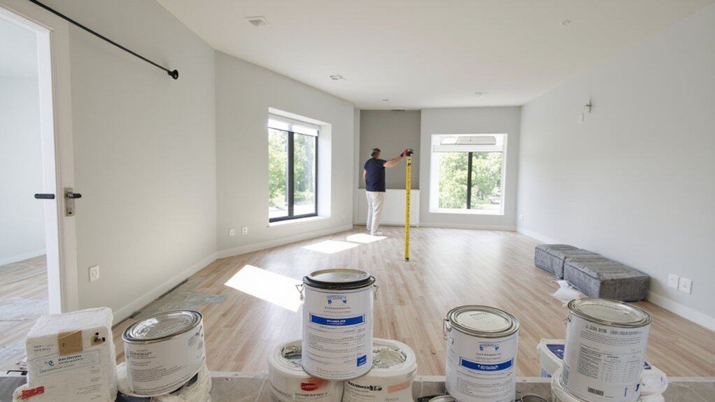 living room painting cost