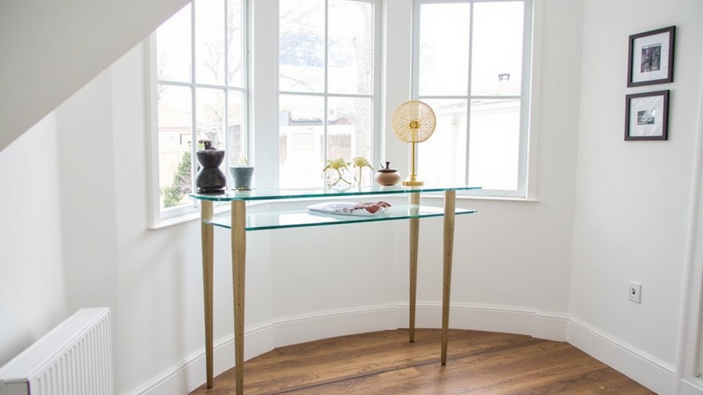 low profile console table tips