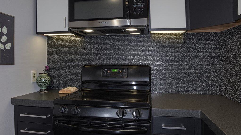 matte black kitchen elegance