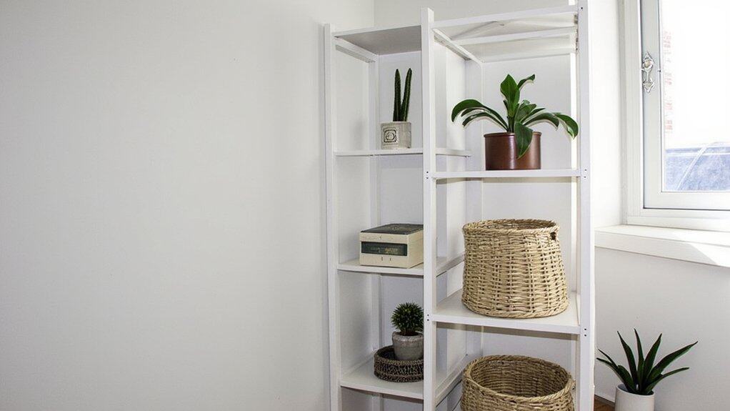 maximize space with shelving