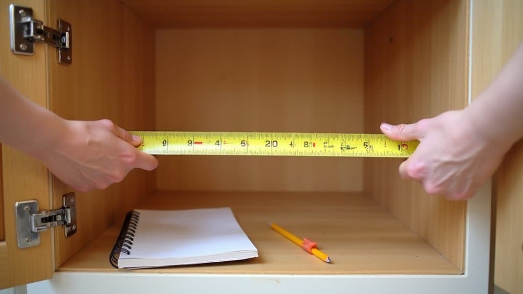 measure cabinet dimensions accurately