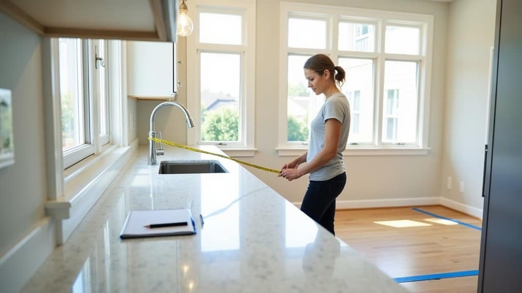 measure kitchen space accurately