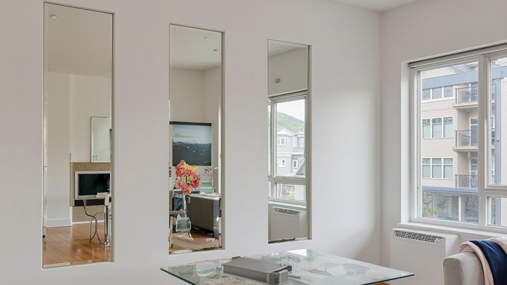 mirrored wall panel installation