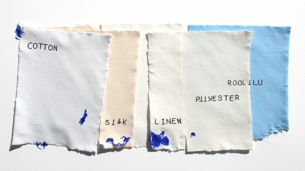 natural fibers absorb ink