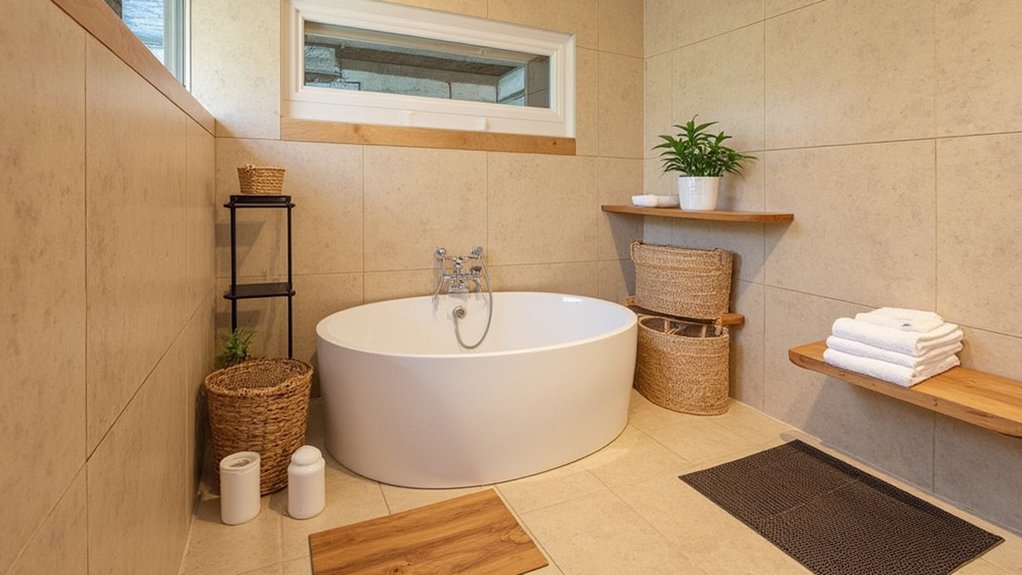 natural materials for bathrooms