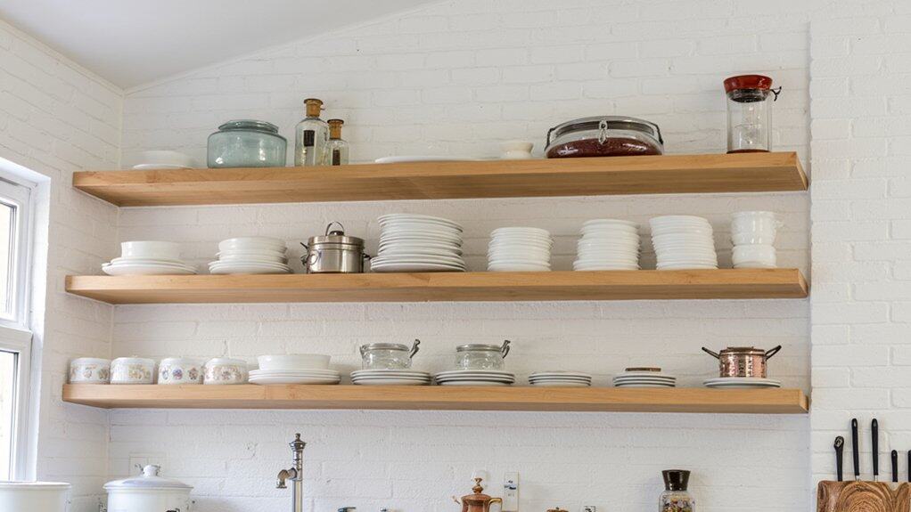 open shelving organization tips