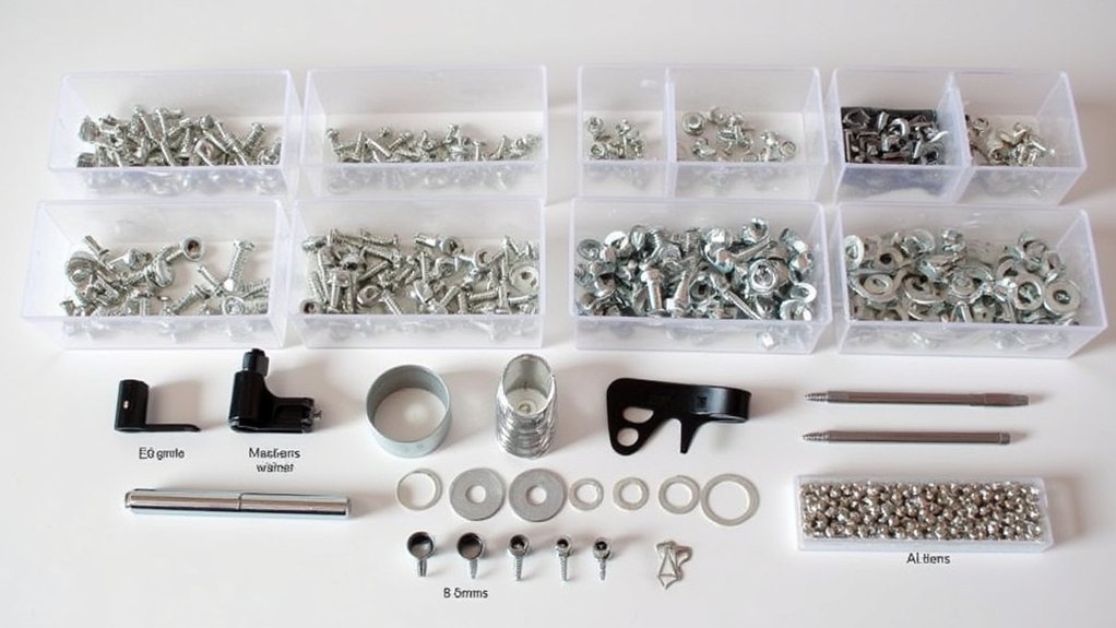organize hardware for assembly